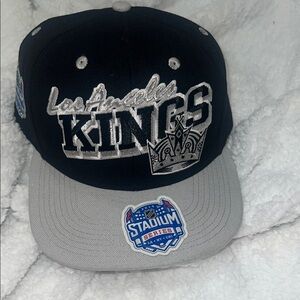 Los Angeles Kings Black and Gray Cap